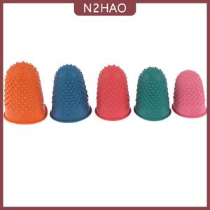 N2HAO 5 cái đếm nón cao su thimble bảo vệ may quilter đầu ngón tay thủ công