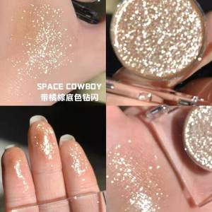 Single Color Fine Glitter Eye Shadow Palette High Gloss Glitter Silkworm Waterproof Long-lasting Eye Makeup