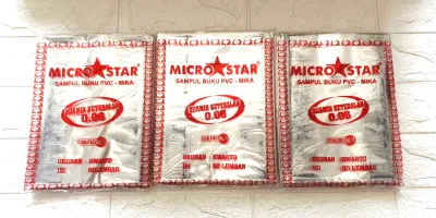(isi 10 Pc) Sampul Buku Plastik Mika Kuarto Ukuran Buku SIDU