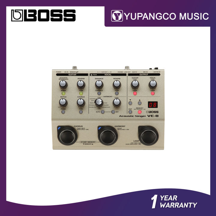 Boss VE-8 Acoustic Singer Effects Processor Pedal | Lazada PH