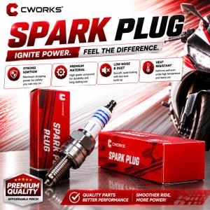 CWORKS SPARK PLUG MIO SPORTY/MIO125 Fi/WAVE 100R/CT100 BAJAJ/SMASH/SHOGUN TCA7/C7HSA