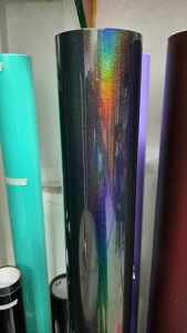 CHAMELEON BLACK / RAINBOW LAZER BLACK CAR WRAP STICKER [ 100% LEGIT COLOR ]