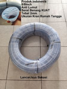 1ROLL 100METER Selang Air Benang Serat Ukuran 5/8 Kran Rumah Tangga Pada Umumnya Selang Benang Anti Lumut Tebal 2mm