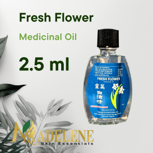 Fresh Flower Medicinal Oil 1.5ml 2.5ml 5ml | Cooling Oil for Headache Dizziness Muscle Pain Joint Discomfort Back Pain Neck & Shoulder Relief Itchy Insect Bites Motion Sickness | Pocket Size Travel Essential for Home Office & Daily Use