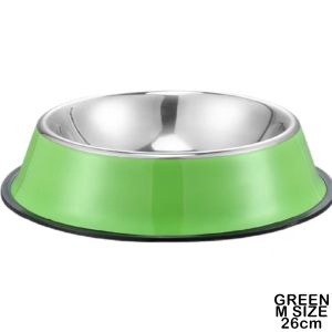 TRENY 2 Types Extra Non Slip Stainless Steel Cat Bowl Food Dog Bowl Water Feeding Pet Bowl Dish Bekas Makanan Mangkuk Kucing