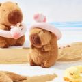 BEIBEI Summer Capybara Plush Toy Cute Swimming Circle Capibara Anime Fluffty Toy Capybara Stuffed Toy Soft Capybara Plush Doll Birthday Gift. 