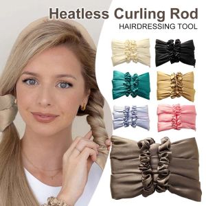 BAIXL TỰ LÀM Mềm Nữ Headband Tóc Curler Maker Curler Ribbon LƯỜI BIẾNG Curling Sắt Heatless Que Tóc Sóng Cựu Tóc Con Lăn Tóc Curler