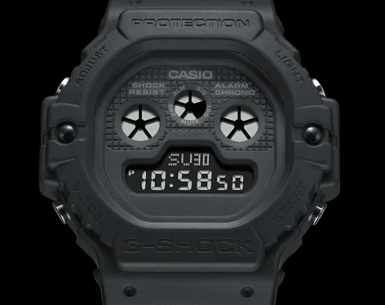 DW 5900BB 1D Original Casio G shock Tapak Kucing Matte Black