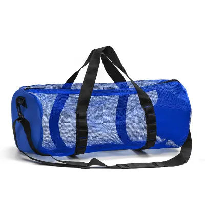 Scuba Diving Gear Storage Bag - ซิปขนาดใหญ่สำหรับการท่องอุปกรณ์ดำน้ำ กระเป๋าชายหาดตาข่ายกลวง ที่เก็บของแบบพกพาสำหรับออกกำลังกายและว่ายน้ำ dive bag กระเป๋าชายหาดตาข่ายกลวง
