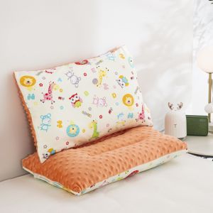 Childrens Pillowcase Cotton Twill Cartoon Small Size 30x50 Baby Pillow Leather Pillow Case Kindergarten Cotton Small Pillowcase 儿童枕头