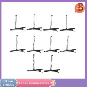 Graceful 10Pcs Black Metal Pinch Alligator Hair Clips 40mm With Wire Spring Craft Hairpin For Fashion Party Favor Children Toy