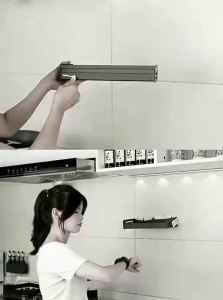 SHENYUAN    Suction Cup Wall Mount Shelf for Bathroom Storage