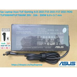 ️ Sạc Laptop Asus TUF Gaming A15 2021 F15 2021 F17 2021 ROG TUF506HMTUF706HM 20V - 10A - 200W 6.0 x 3.7 mm