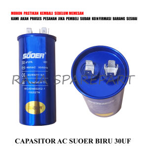 C30S KAPASITOR AC / CAPACITOR / CAPASITOR AC SUOER BIRU 30UF