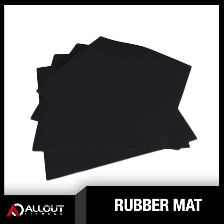 thumbnail image 2 of 12-PC Treadmill Mat Set | High Density Rubber Equipment Pads 3.94x3.94x0.5 Inch Floor Protectors 2 of 10