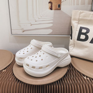 [Free Shipping] Thick-soled height-increasing beach shoes for women 2026 summer new style wedge platform clogs platform garden shoes high-heeled shoes Ins trend