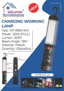 Lampu Kerja Gantung LED Emergency Mikotek Worklight 3 Mode Cahaya Putih