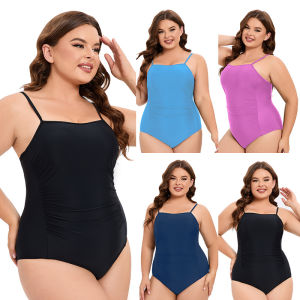 Plus Size Bathing Suit for Women Tummy Control One Piece Swimsuit Push Up Modest Swim Suits Adjustable Straps XL-5XL