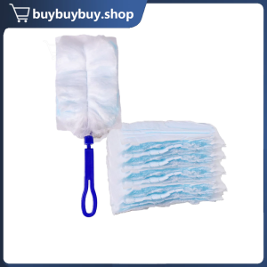 10Pcs Disposable Electrostatic Duster With Blue And White Handle Household Dust Duster For Household