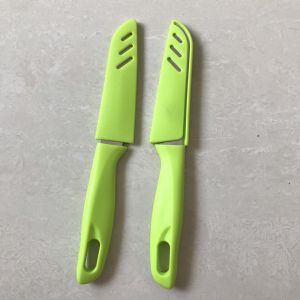 Dao Cắt Gọt Trái Cây Nắp Đậy Dao Gọt Rau Củ Qủa Thép Không Rỉ An Toàn Tiện Ích