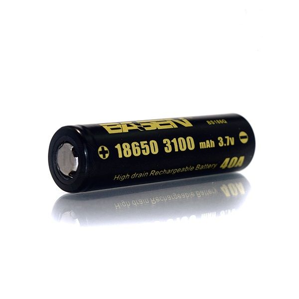 BASEN 18650 3.7V Rechargeable Battery Li-ion Battery 3100mAh 40A (Flat Top) Flat  Top Vape Battery 40A Continuous Current Battery 6 Months Local Supplier  Warranty - Lazada