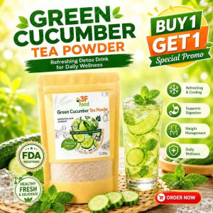 Green Cucumber Tea Powder Healthy Drink for Weight Management Detox & Daily Wellness Snack