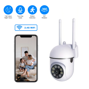 KOLIKOLI 1080P Full HD WiFi IP Security Camera with 360° Panoramic View Night Vision 2-Way Audio Motion Tracking & Alarm 4X Digital Zoom Outdoor Indoor Surveillance System