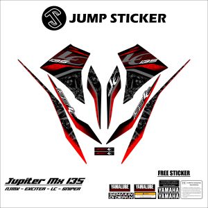Stiker striping jupiter mx new 135 grafis variasi 014