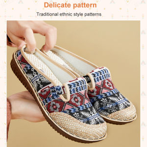 minbai01 Womens National Style Embroidery Flats