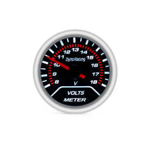 Car Modification 12V2 Universal Sunglasses Voltage Meter 52mm White light mechanical racing instrument  8-18