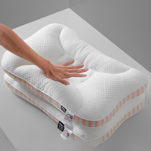 Home butterfly pillow Single-side cervical vertebrae zone Neck support pillow Sleep aid pillow Zone-side cervical vertebrae protection No collapse