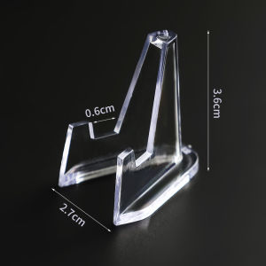 WH 5/10PCS Acrylic Coin Display Stand Clear Holders Small Easel Rack Trading Card Holder Clear Support