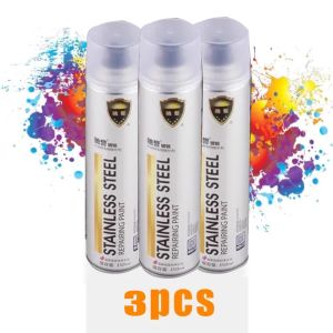 < INLIFE > No Rust Chrome paint spray Cartridges With Chrome Plated Steel Wheel Spray Color 350mL Car