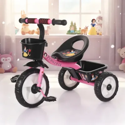 Boys and girls pedaling tricycles can be used to push the baby trolley to sit on the baby 1-2-3-5 years old bike for kid