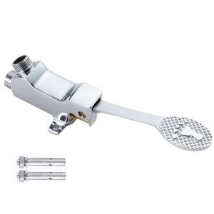 Alloy Faucet Foot Pedal Valve Basin Water Faucet Pedal Control Switch For Public Bathroom Bathroom