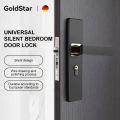 【24hours delivery】 Bedroom bathroom  Black Antique Space Aluminum Door stainless steel Locks Continental Bedroom Minimalist Interior Door Handle Lock. 