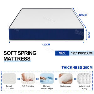 Spring Mattress for Back Pain - Queen Size Super11 Spring Mattress Memory Foam 8 Inch 20CM 50% Discount24H Fast Shipping 10 Year Warranty