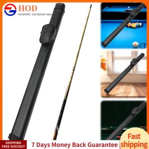 【Outdoor】Pool Cue Case Pouch Holder Leather Pool Cue Stick Carrying Bag Billiard Cue Portable Container for 1/2 Snooker Billiard