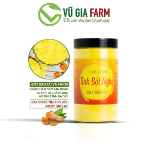 Tinh Bột Nghệ Nguyên Chất Bảo Lộc Vũ Gia (250gr/hũ) - Hỗ trợ dạ dày tiêu hóa đắp mặt dưỡng da xóa mờ thâm nám tàn nhang hiệu quả - Đã được kiểm nghiệm y tế