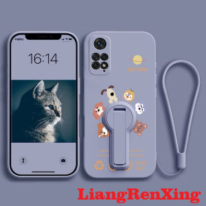 Case for redmi note 11 4g xiaomi redmi note 11s redmi note 11 pro 5g phone casing Softcas shockproof Cover new design aesthetic with holder Animal meetings YTDWXZ01