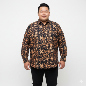 Exclusive Batik Long Sleeve (XXL Size) - 100% Genuine Handmade Batik - Hand-Stamped
