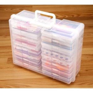 [COD  Local shipment ]Large storage box with 16 mini boxes for storing cables medicines tools photos