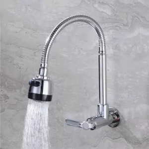 Vòi rửa chén bếp chất lượng cao vòi xả nước xoay 360 độ tay cầm mềm mại chế độ hai dòng nước.