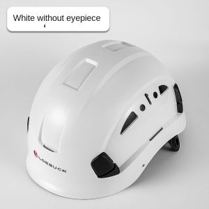 224LOEBUCK Safety hard cap suspension with transparent sun visor-Godem (new design in 2025) adjustable ABS helmet men and women work riding construction rock climbing (black with transparent sun visor)