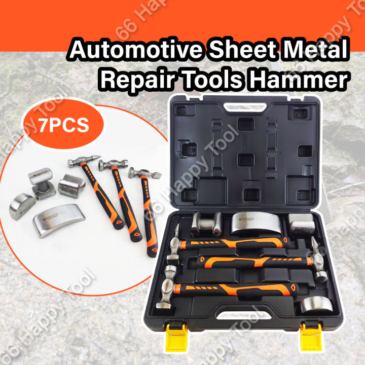 Automotive 7pcs Hammer Sheet Metal Kit Car Body Shaping Auto Remover