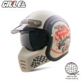 GILLE OP12 Venery BYGONE Convertible Full Face Type Single Visor Motorcycle Helmet. 