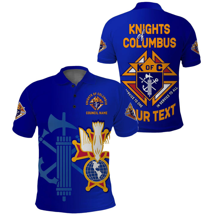 (Custom Text and Council) Knights of Columbus Polo Shirt Inspiration ...