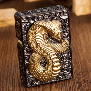 Hộp Quẹt Bật Lửa Xăng Đá Zorro 3D Hình Rắn Z91272 - Dùng Xăng Bấc Đá  Cao Cấp (KHÔNG CHỨA XĂNG GAS)