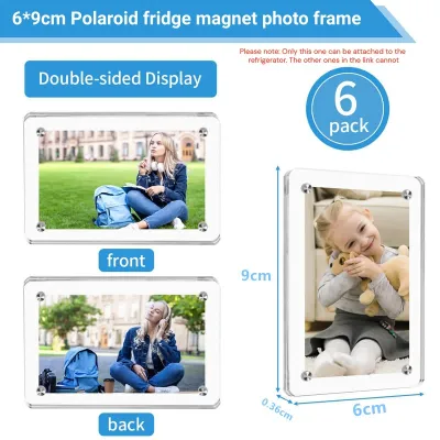 Homepeas® Acrylic Magnetic Photo Frame 3R/4R/5R/6R Transparent Picture Display Frame