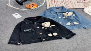 8-26KG: Áo khoác jean kèm gấu siêu chất cho bé trai bé gái - AKJKG